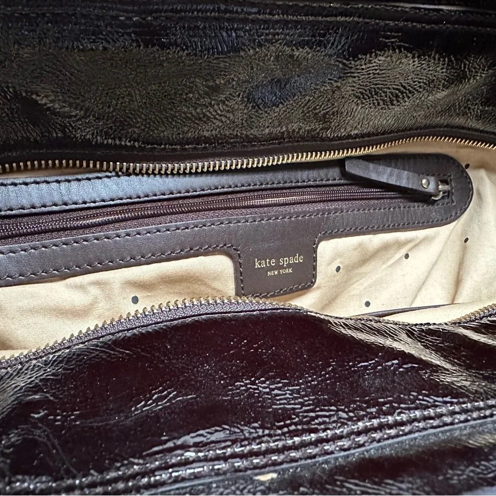 Kate Spade Vintage Black Patent Leather Fulham Tote - Picture 5 of 10